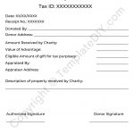 Non Profit Donation Receipt PDF