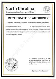 Certificate Of Authority Blank Printable Template In PDF Word Certificate Of Authority Blank Printable Template In PDF Word