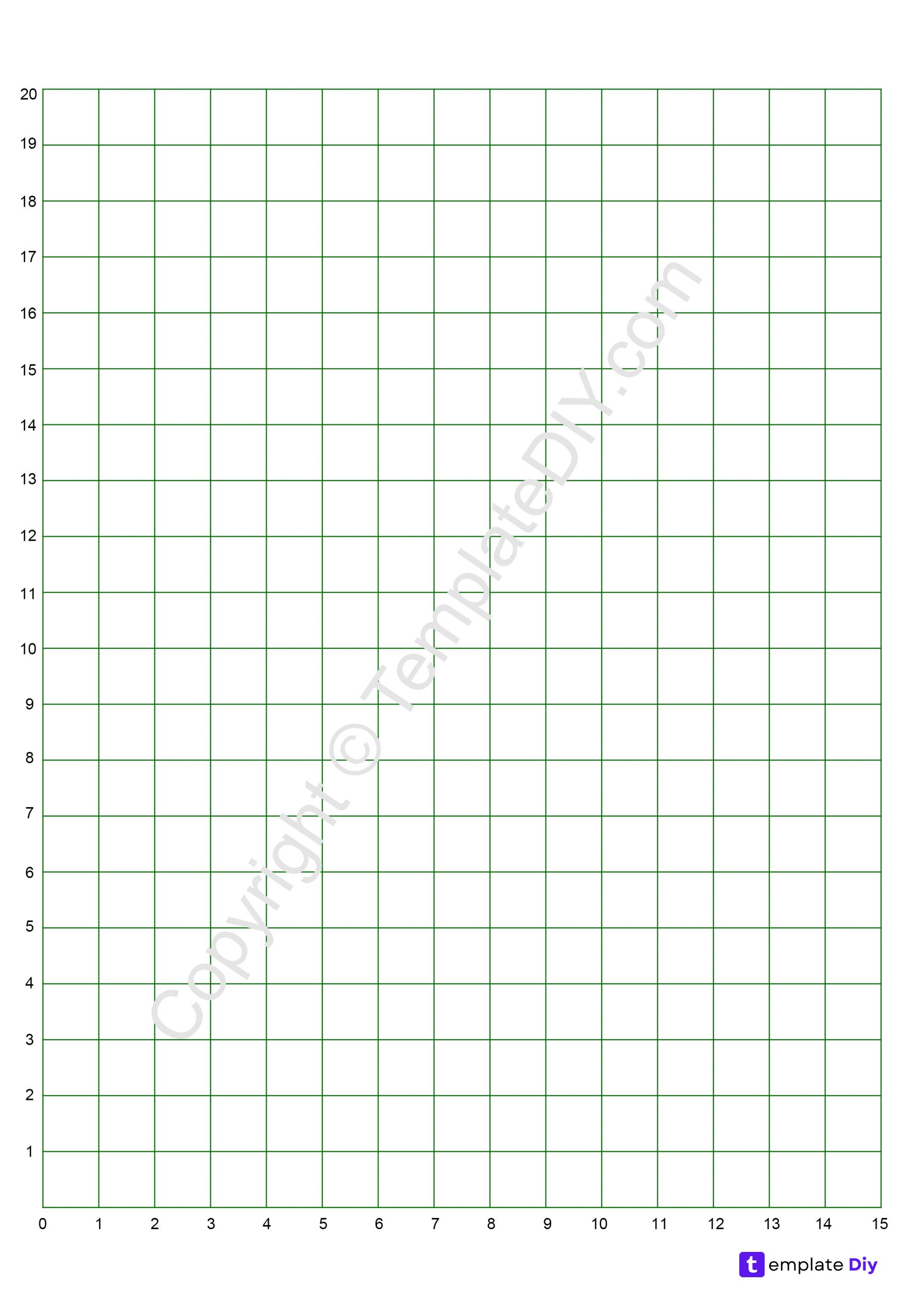 Graph Paper with Numbers Printable Template in PDF