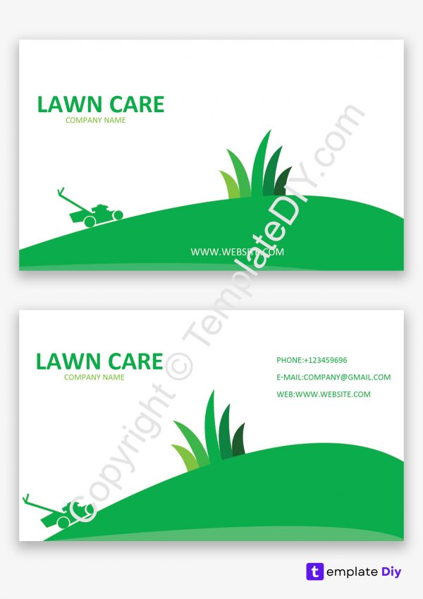 Lawn Care Business Cards Ideas