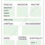 Chronic Pain Tracker Chart