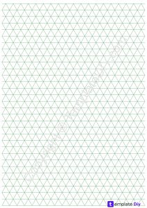 Isometric Graph Paper Printable PDF for Math & Art