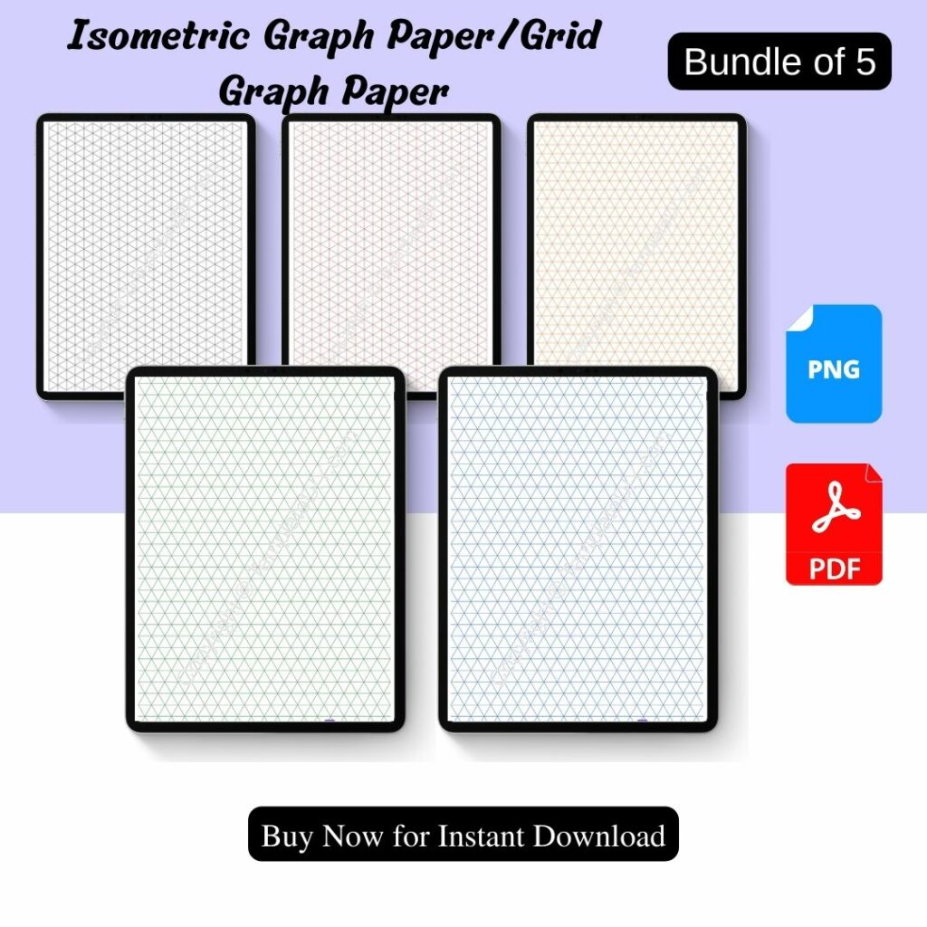 Isometric Graph Paper Printable PDF for Math u0026 Art Isometric graph paper printable pdf for math u0026 art
