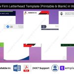 Law Firm Letterhead Template [Printable & Blank] in Word