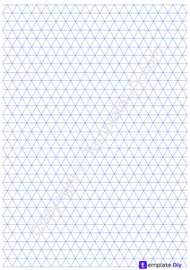 Isometric Graph Paper Printable PDF for Math & Art