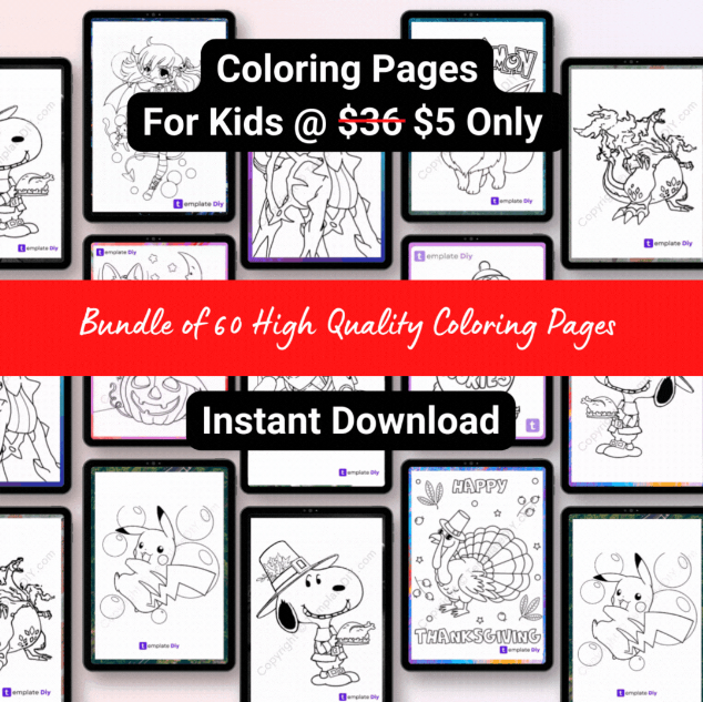 Coloring Pages for Kids Bundle