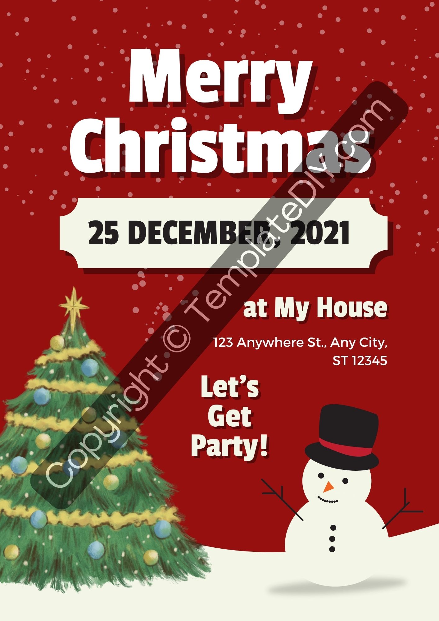 Christmas Flyer Template Printable in Pdf & Word