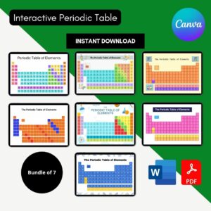 Interactive Periodic Table in PDF & Word
