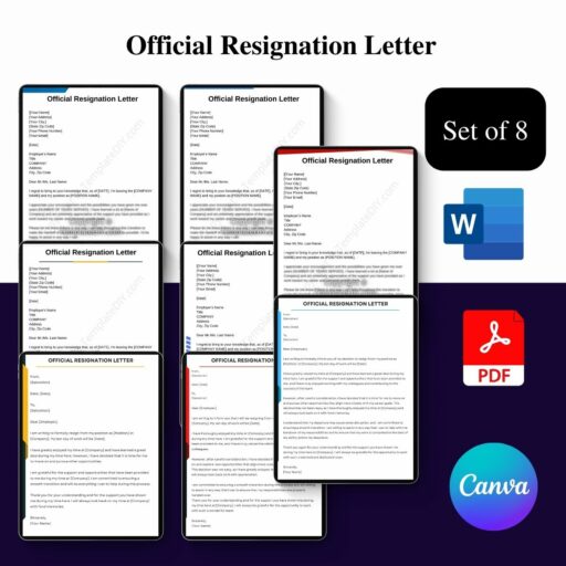 Resignate Official Resignation Letter Sample and Examples PDF, Word