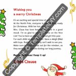 Printable Christmas letter Template