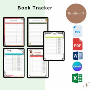 Book Tracker Template in PDF, Word & Excel