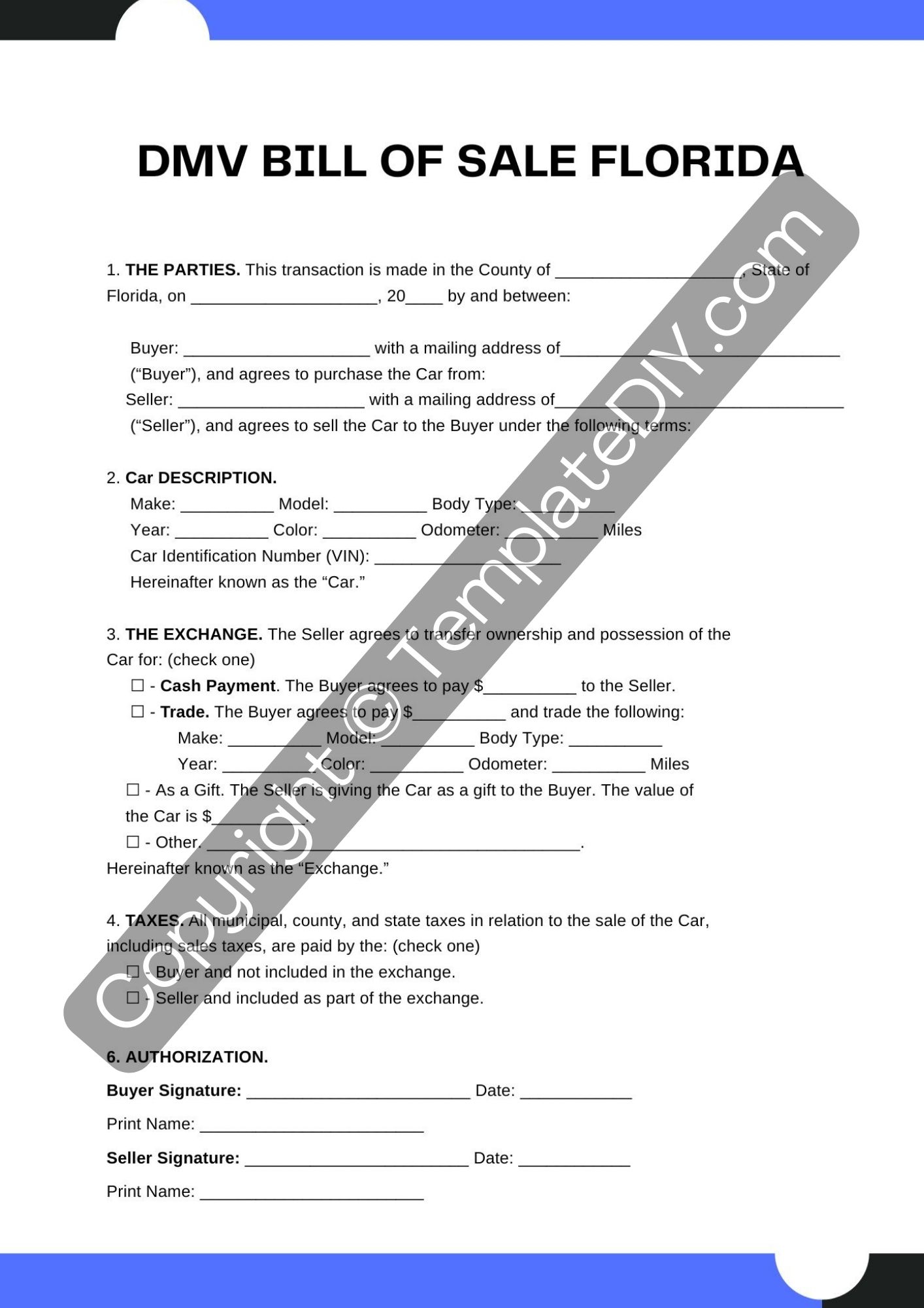 Dmv Im Selling My Car What Do I Need To Do DMV Bill Of Sale Florida