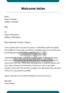 New Business Welcome Letter Sample and Examples [Word]
