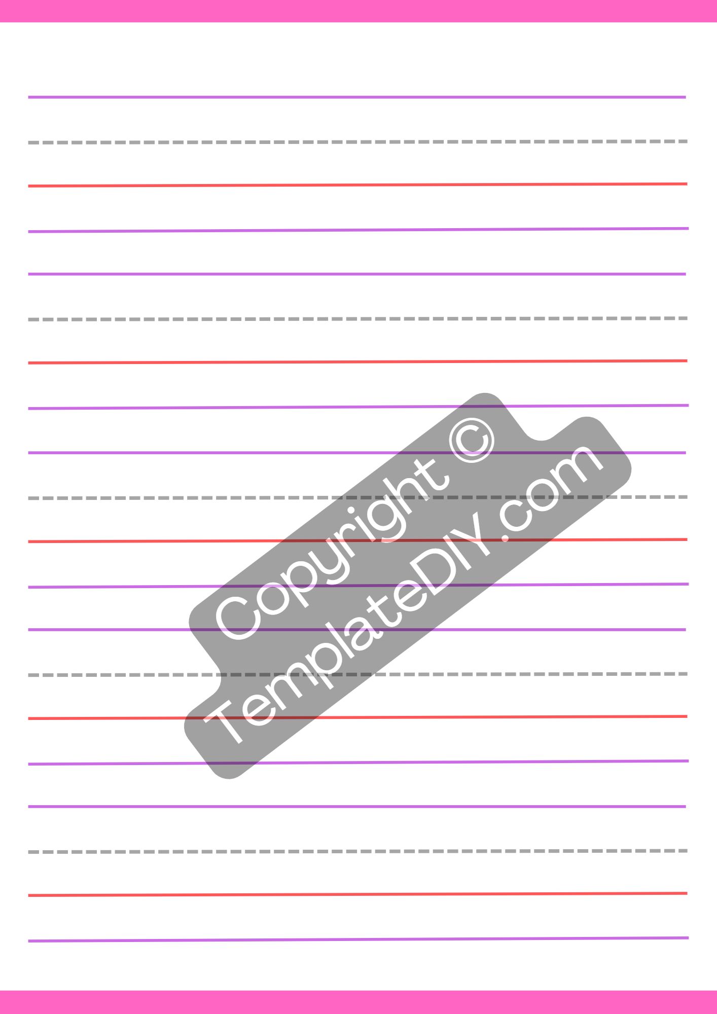 First grade writing paper template printable pdf u0026 word