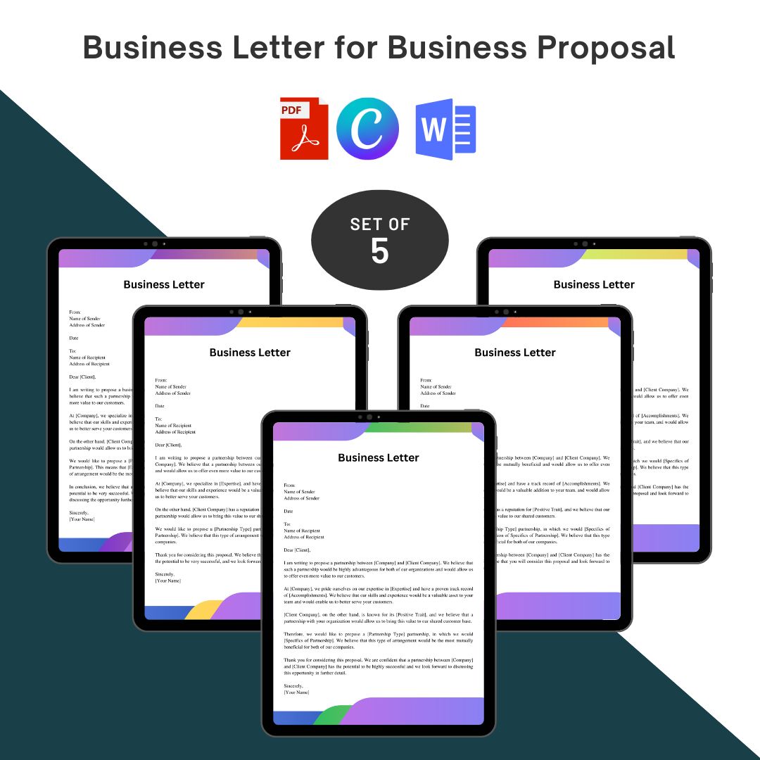 Business Letter for Business Proposal Sample with Examples