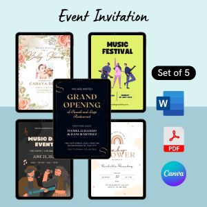 Event Invitation Templates – Instant Download