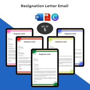 Resignation Letter Email Sample with Examples [Editable]