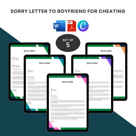 Sorry Letter to Boyfriend for Cheating Sample and Examples