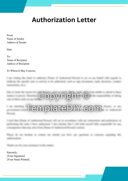 Authorization Letter Philippines Template Word Format