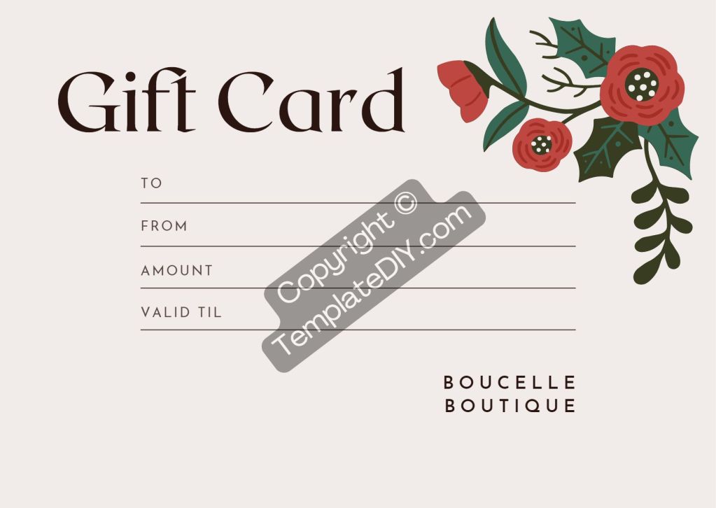 Gift Coupon Template Printable PDF, Word [Editable]