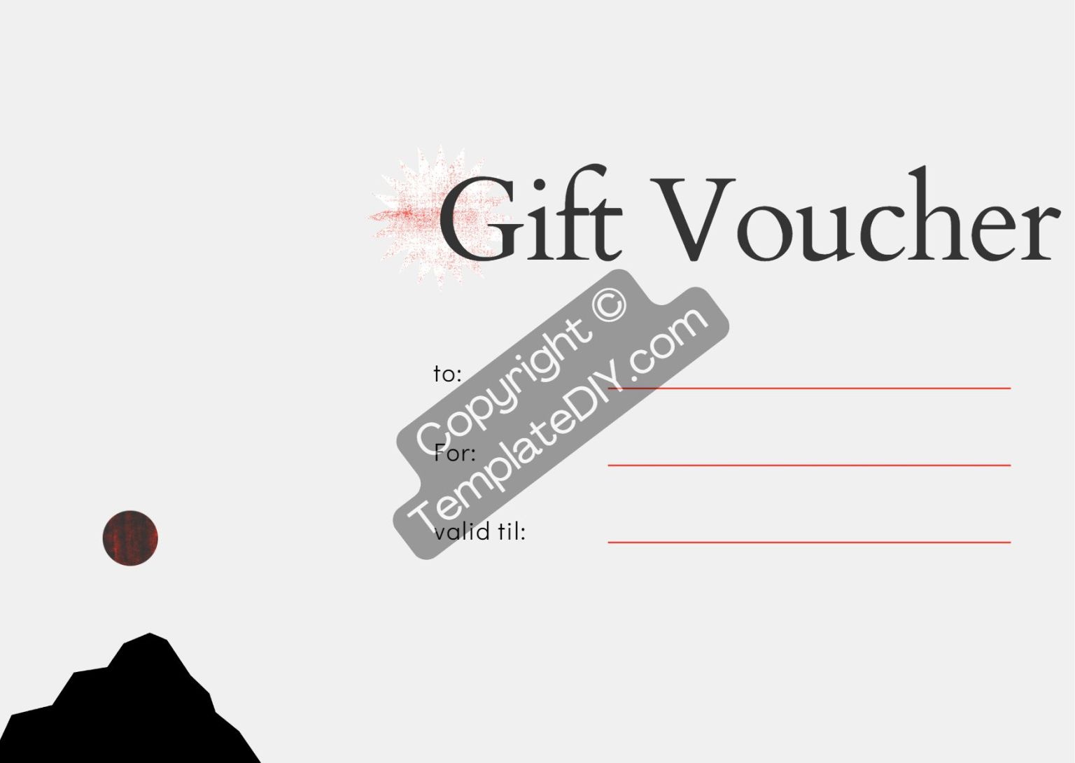 Gift Coupon Template Printable PDF, Word [Editable]