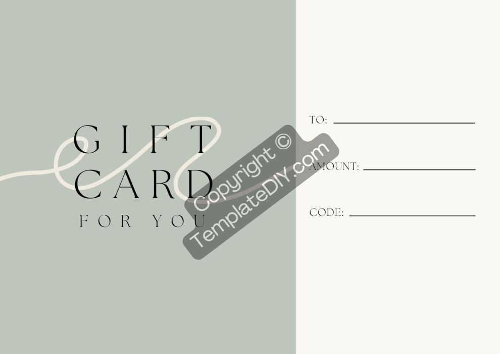 Gift Coupon Template Printable PDF, Word [Editable]