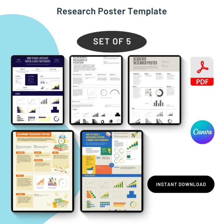Research Poster Template Printable PDF, Word [Editable]