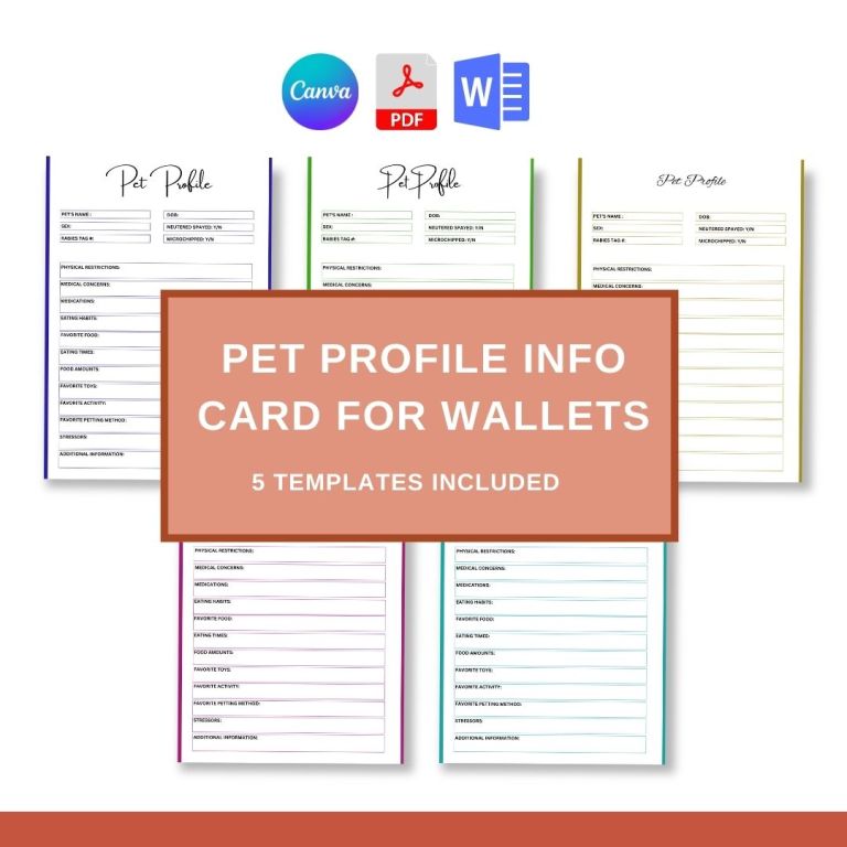 Pet Fund Sheet Template Printable PDF, Word [Editable]