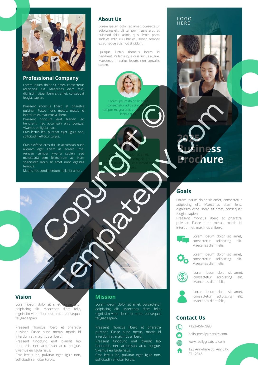 Brochure Pamphlet Template Printable PDF, Word [Editable]