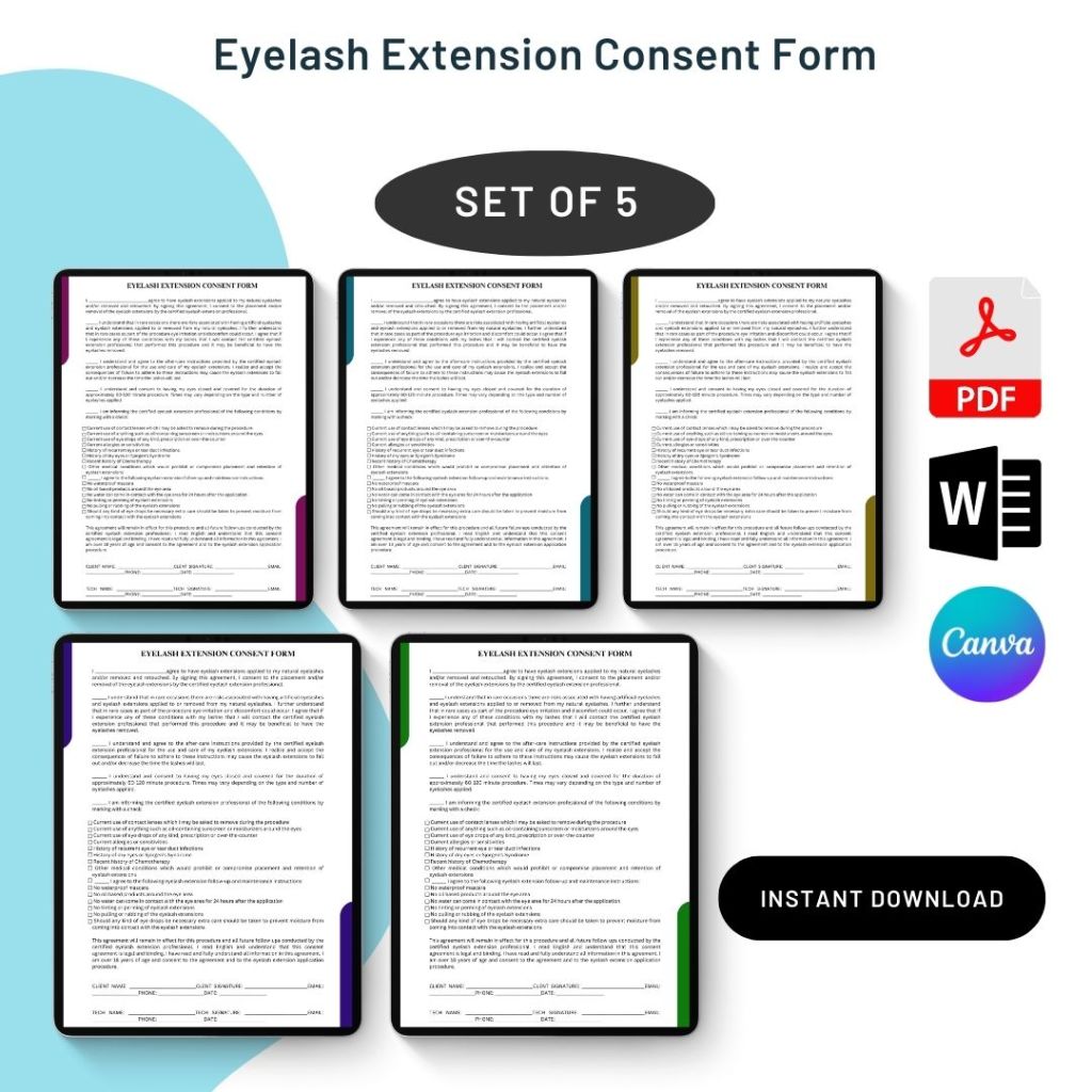 Telehealth Consent Form Template Printable in PDF Word