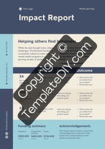 One Page Report Template Printable PDF, Word [Editable]