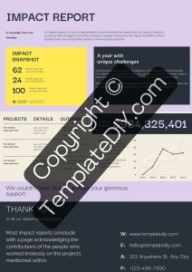 One Page Report Template Printable PDF, Word [Editable]