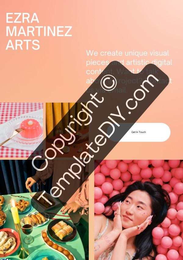 One Page Responsive Template Printable PDF Word Editable