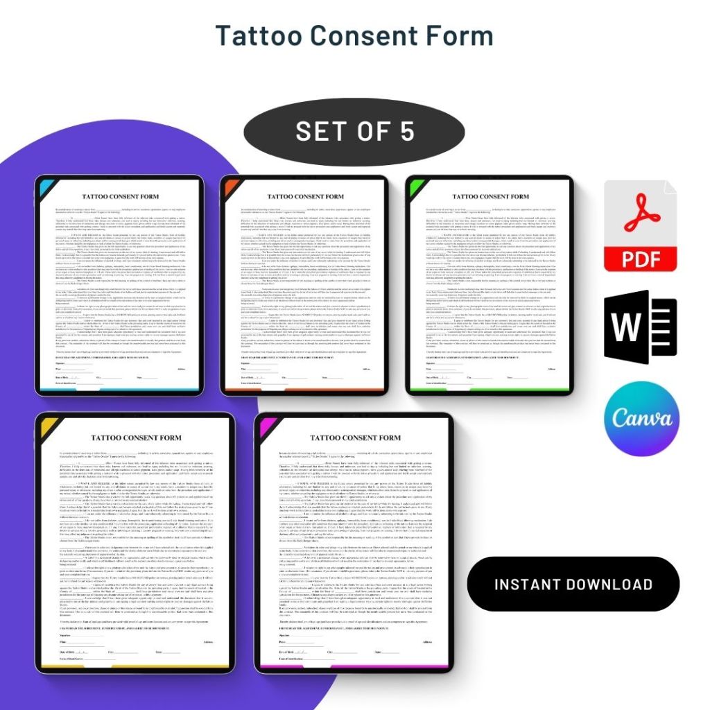 Medical Consent Form for Minor Template Printable PDF, Word
