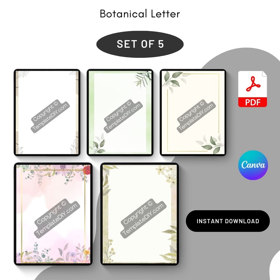 Botanical Letter Template Sample with Examples [Word]