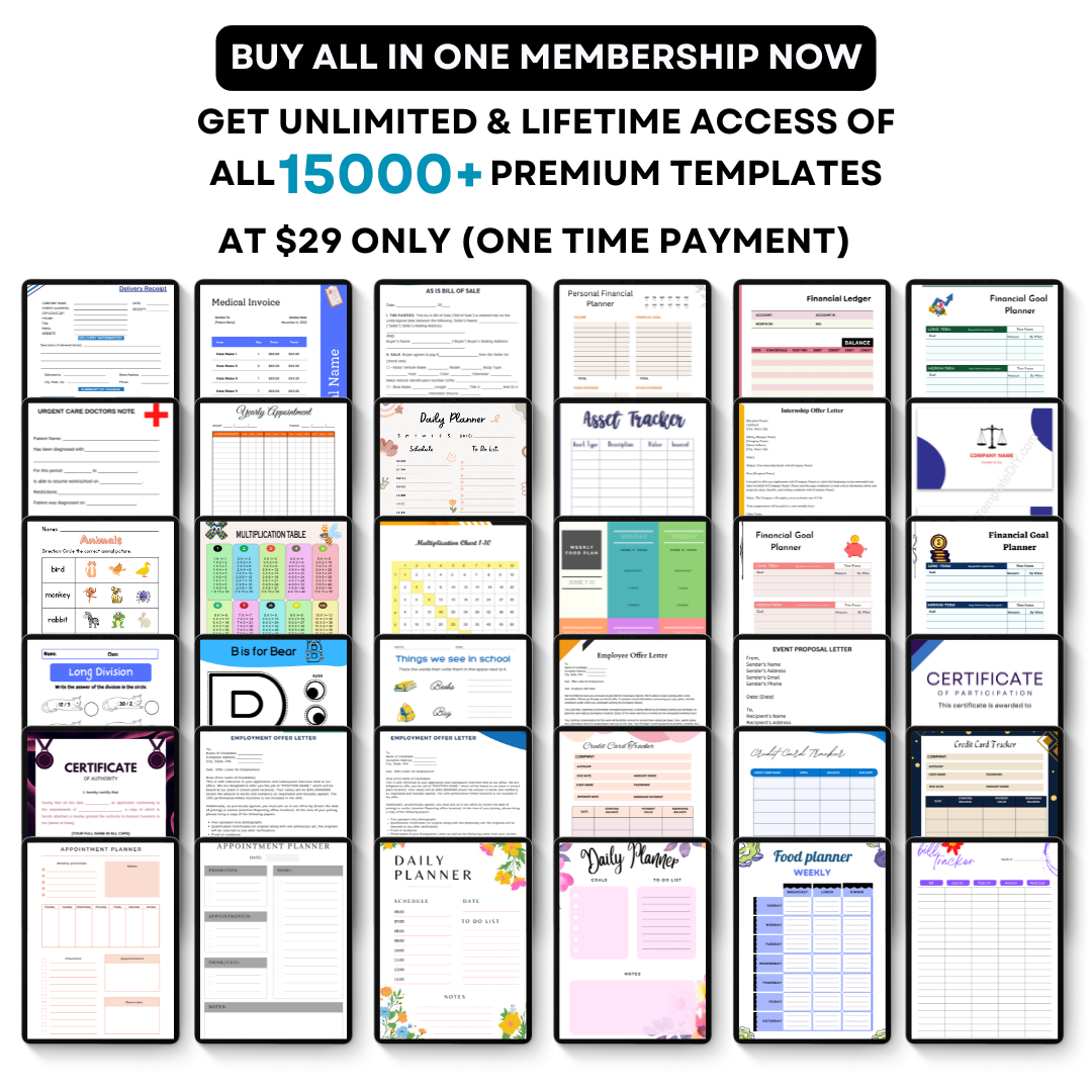 16+ Bundles of Templates [Customizable & Printable]